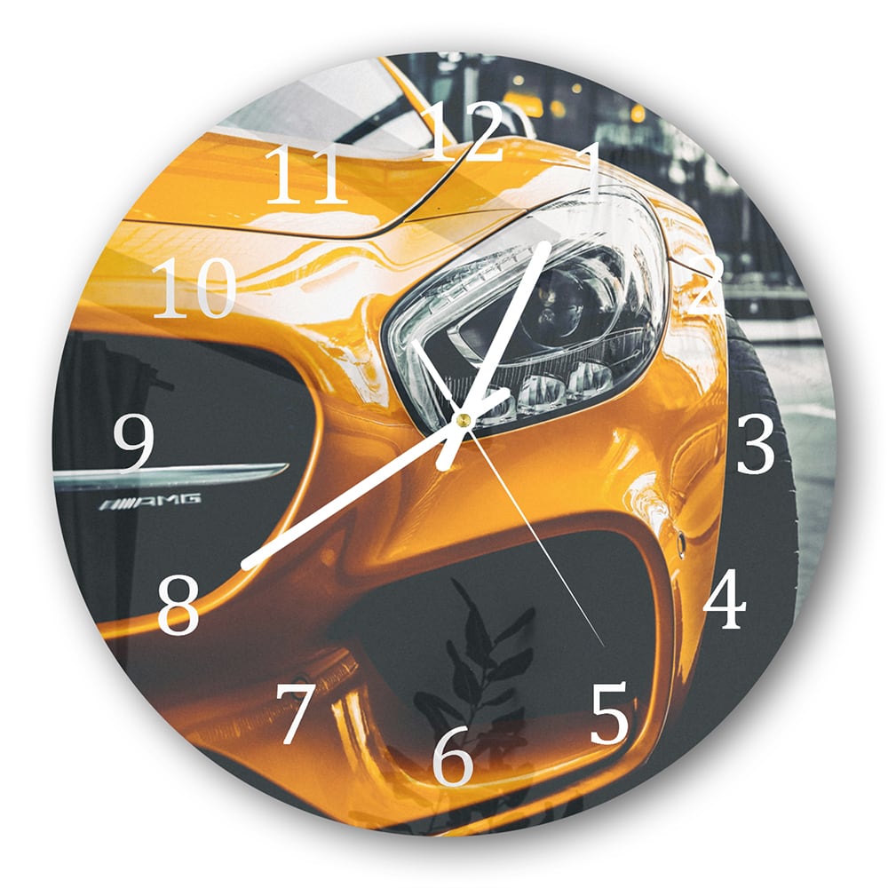 Wanduhr Rund - Mercedes SLS AMG