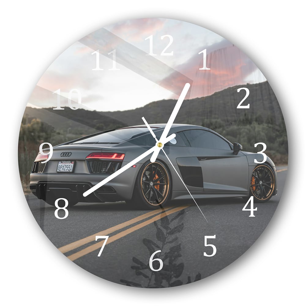 Wanduhr Rund - Audi R8