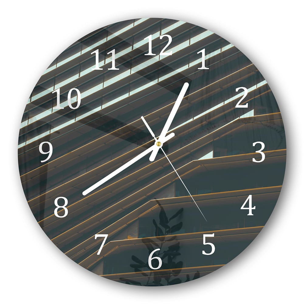 Wanduhr Rund - Nahaufnahme eines Gebäudes