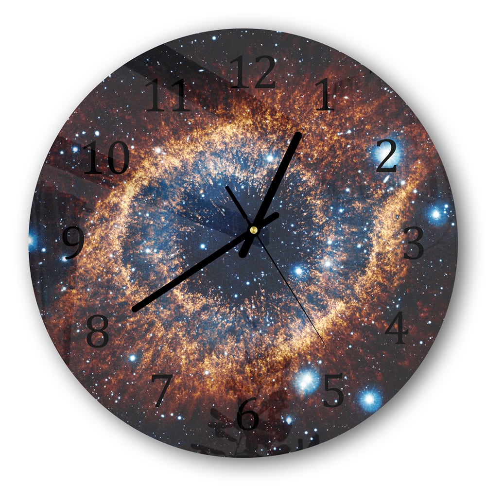 Wanduhr Rund - Nebel im Weltraum