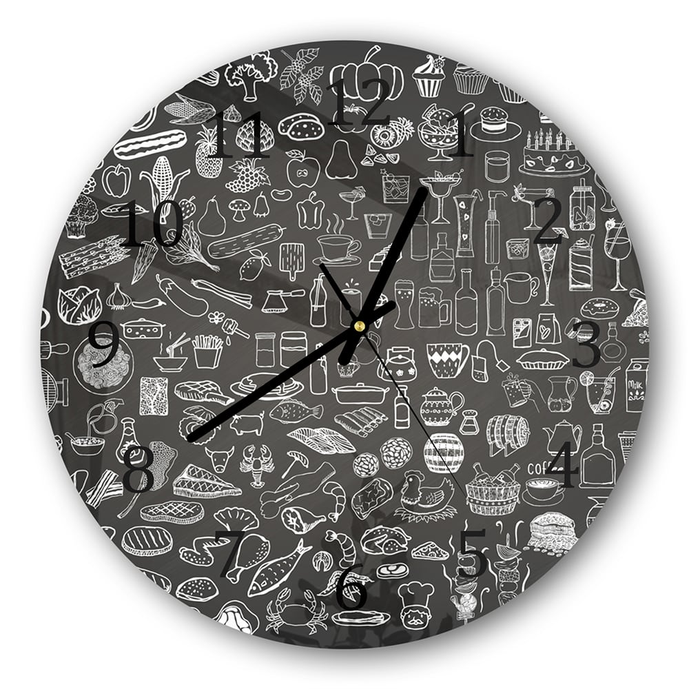 Wanduhr Rund - Küchenzeichnungen