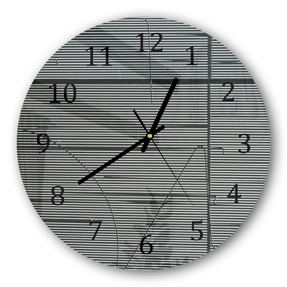 Wanduhr Rund - Linien der Struktur