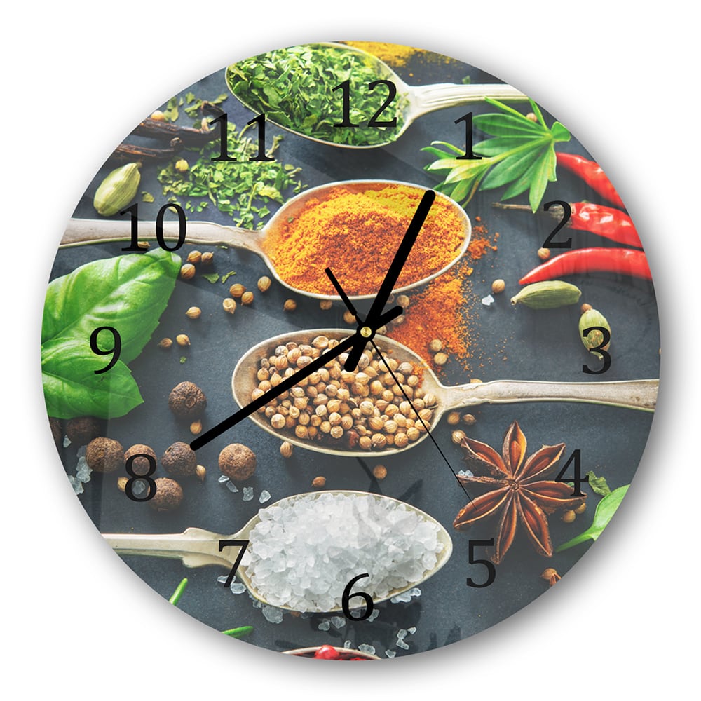 Wanduhr Rund - Geschmackvolle Löffel
