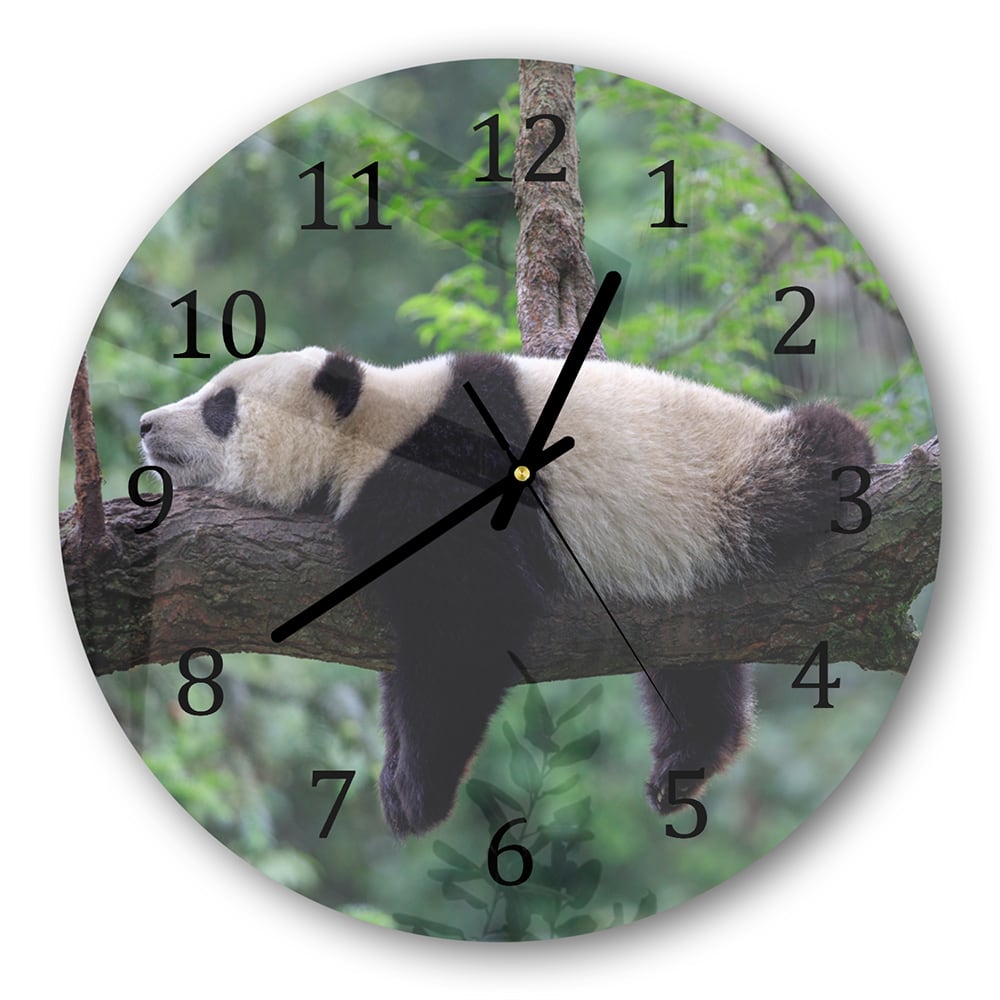Wanduhr Rund - Panda