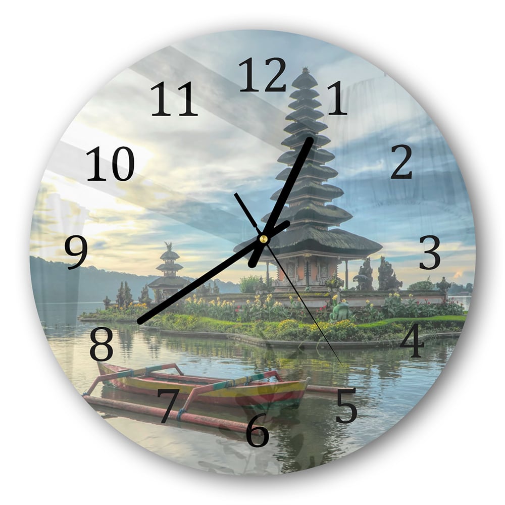 Wanduhr Rund - Hinduistische Tempel