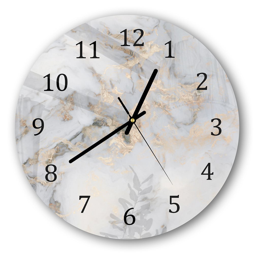 Wanduhr Rund - Luxuriöser Marmor