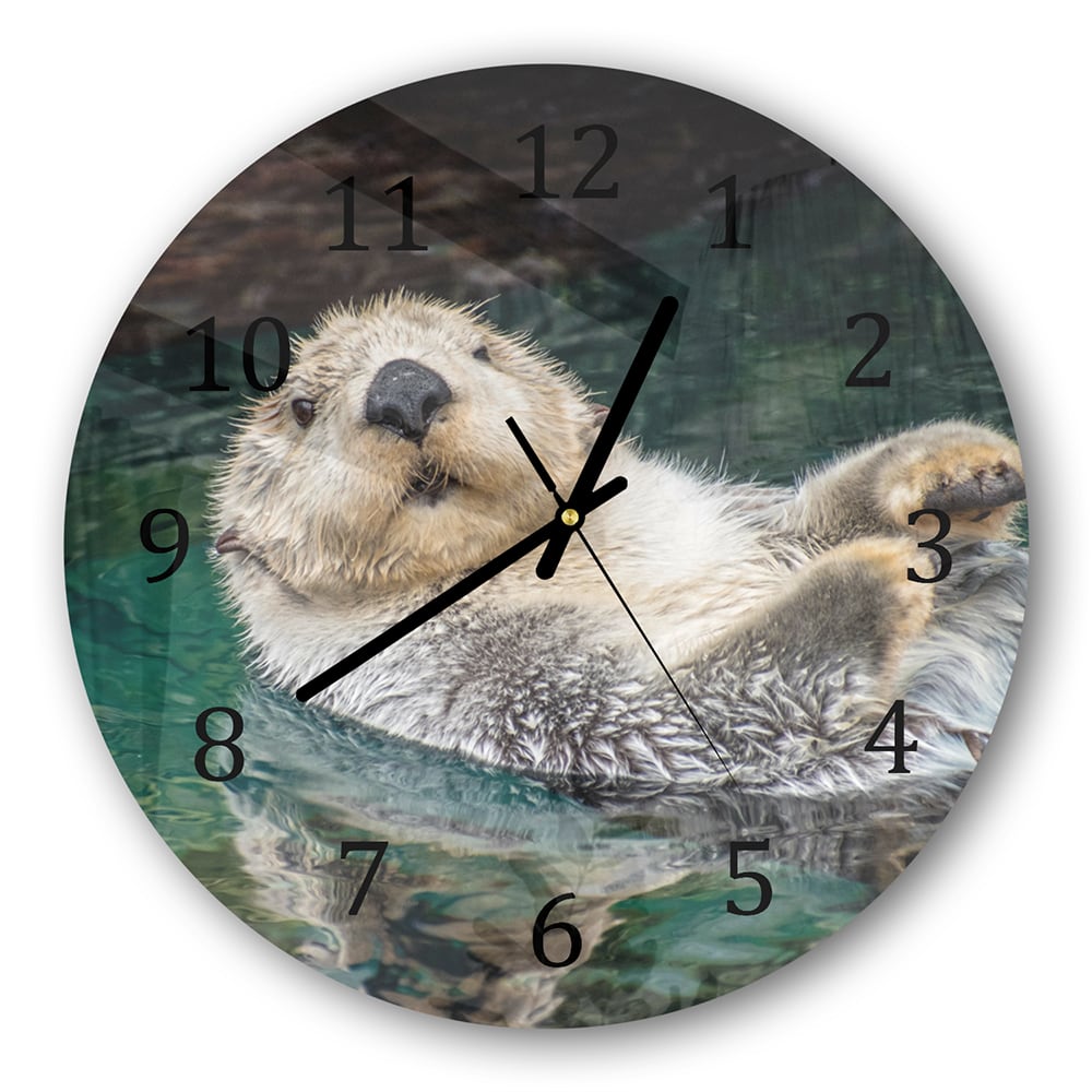 Wanduhr Rund - Seeotter