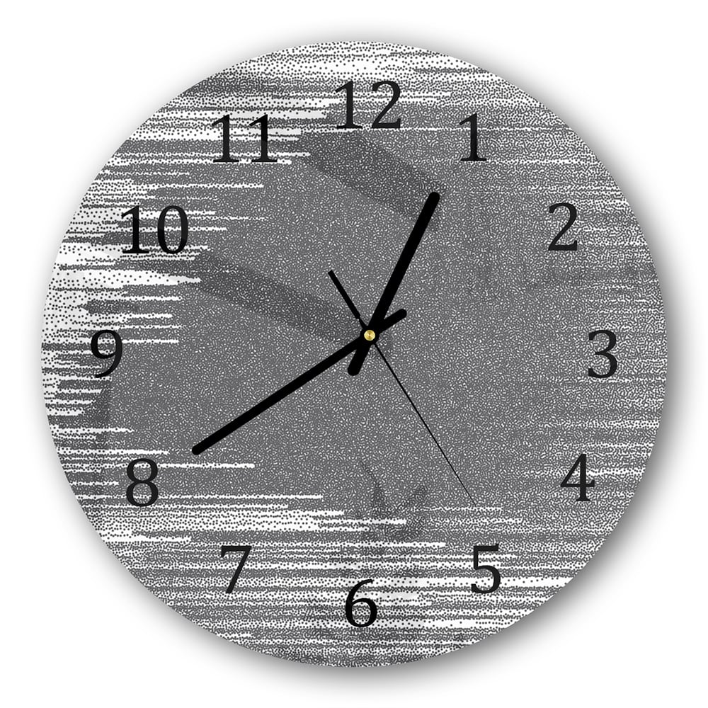 Wanduhr Rund - Gepunktete Fließlinien