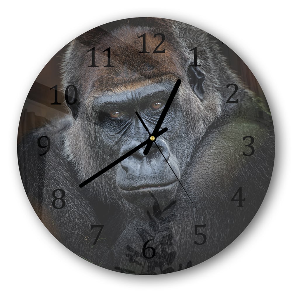 Wanduhr Rund - Gorilla
