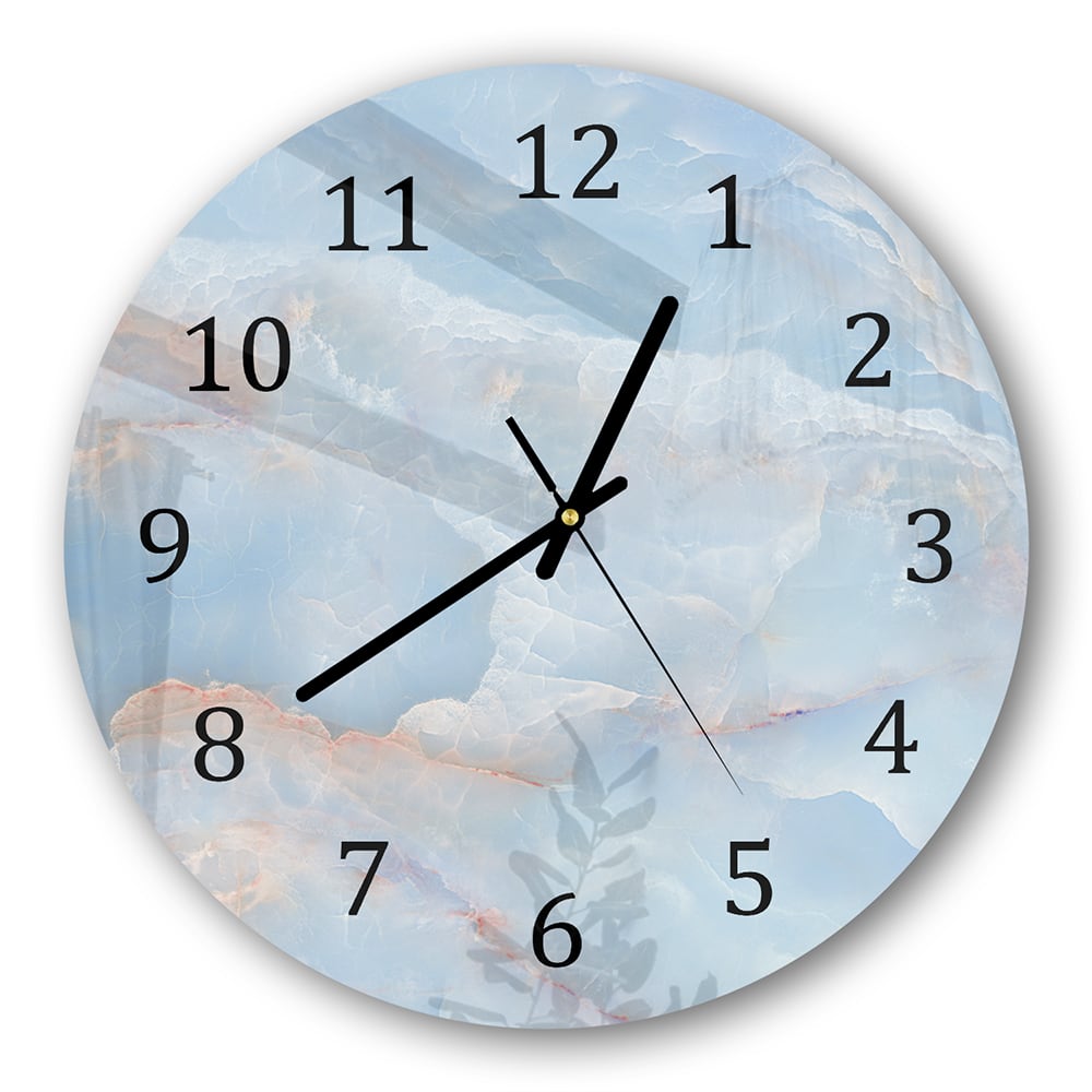 Wanduhr Rund - Himmlischer Marmor