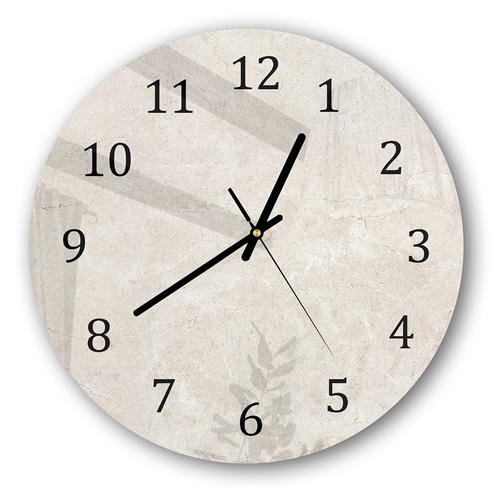 Wanduhr Rund - Marmor-Textur
