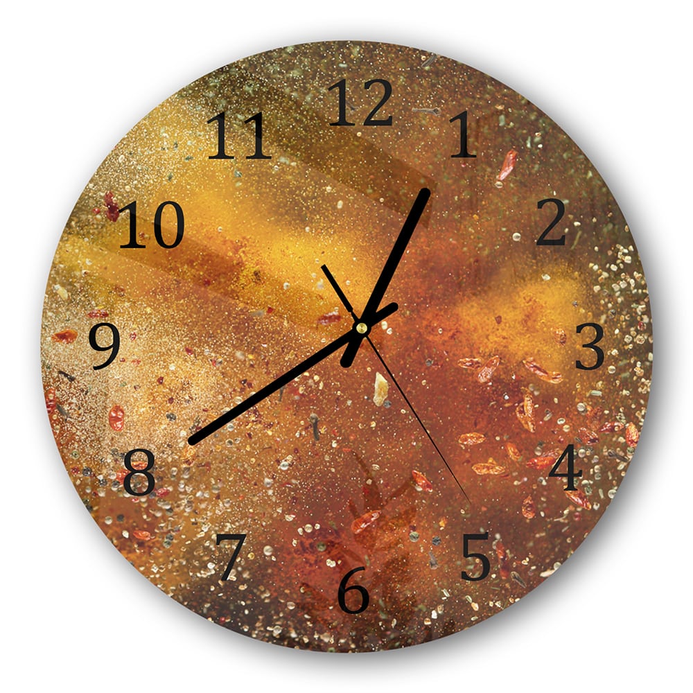 Wanduhr Rund - Kräuterexplosion