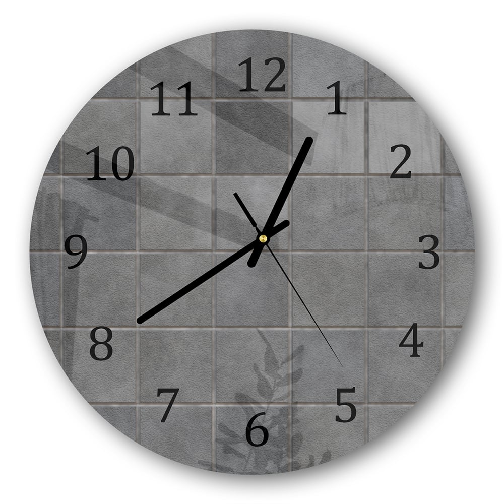 Wanduhr Rund - Keramikfliesen