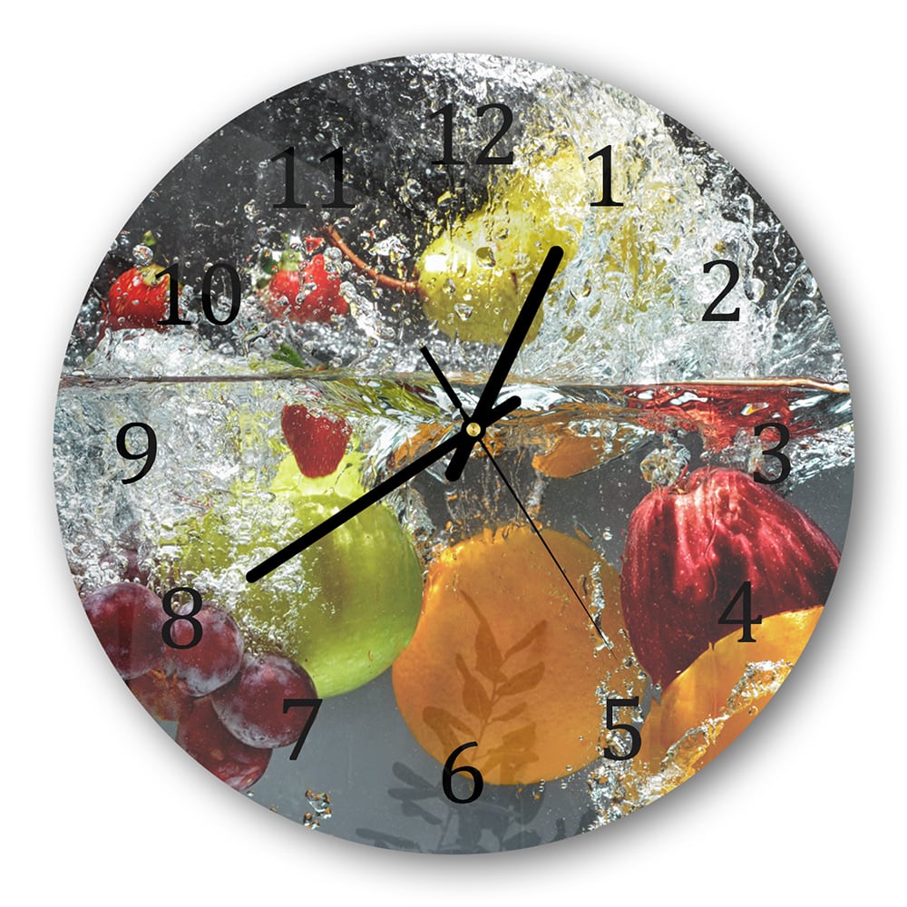 Wanduhr Rund - Frucht-Splash