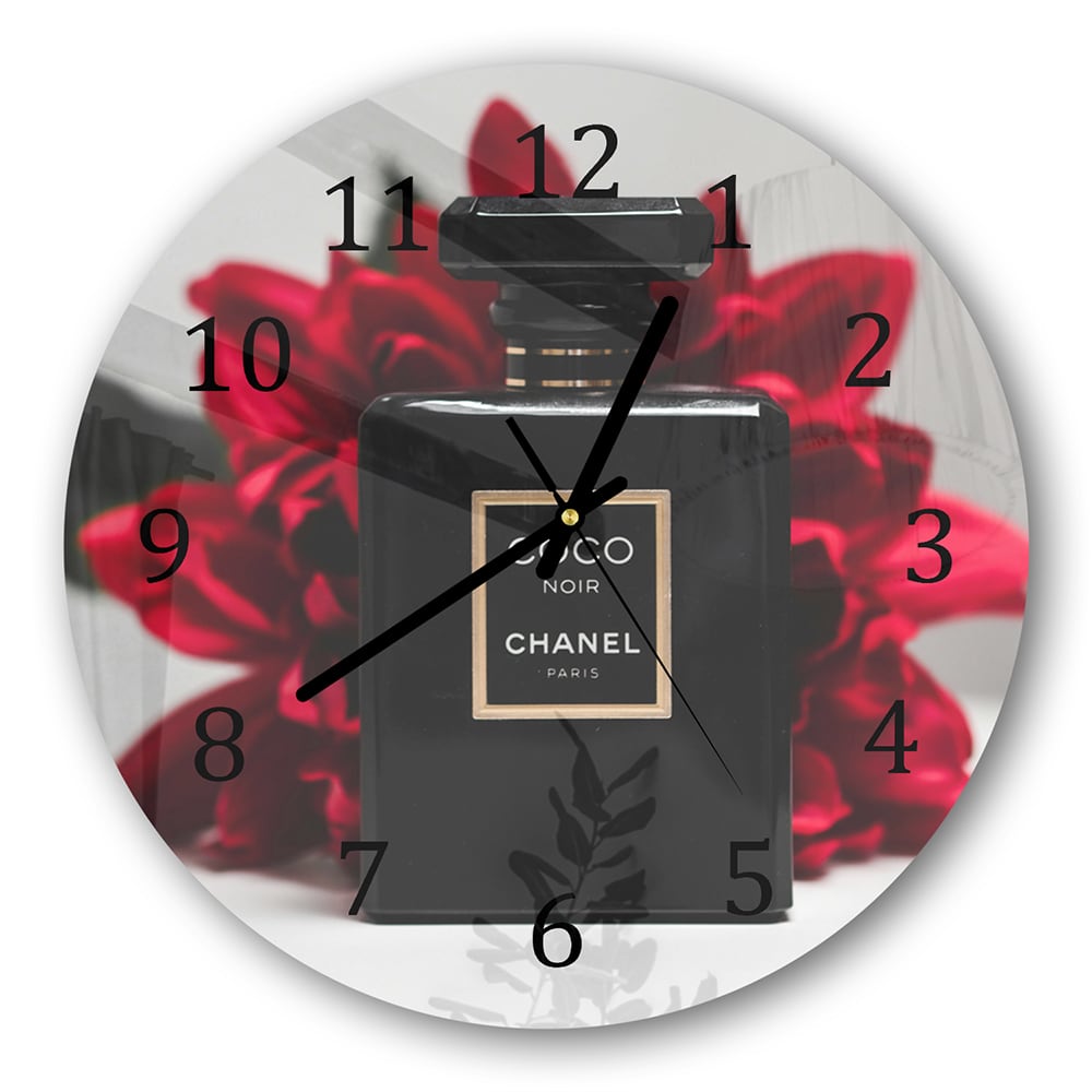 Wanduhr Rund - Chanel Parfüm