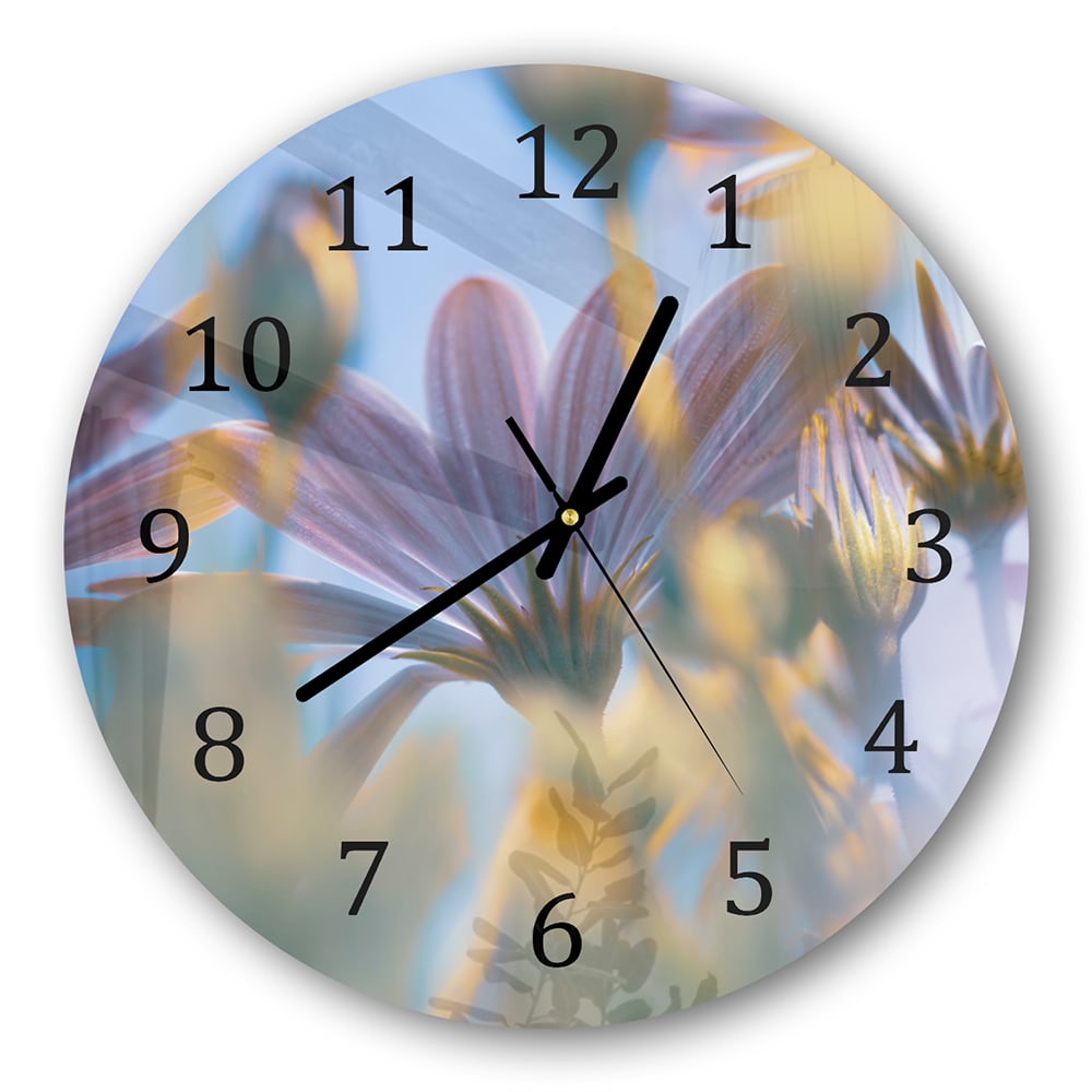 Wanduhr Rund - Margeriten