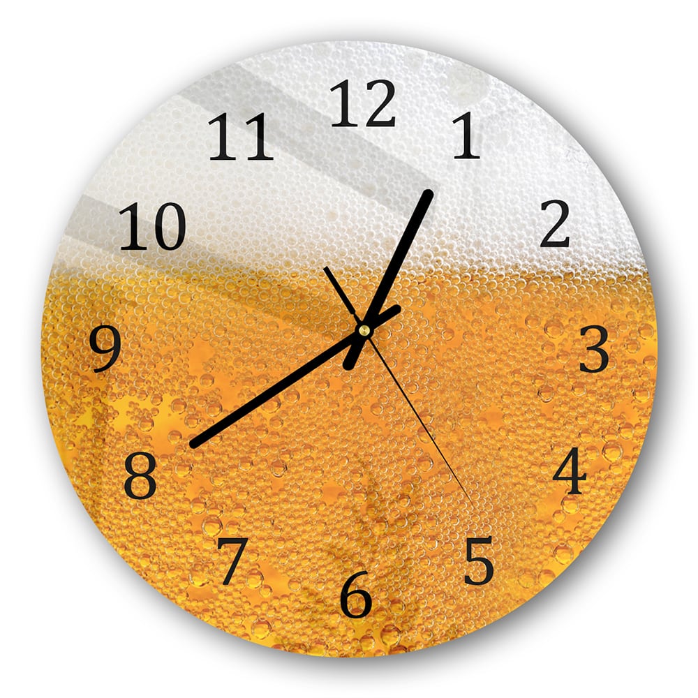 Wanduhr Rund - Bier