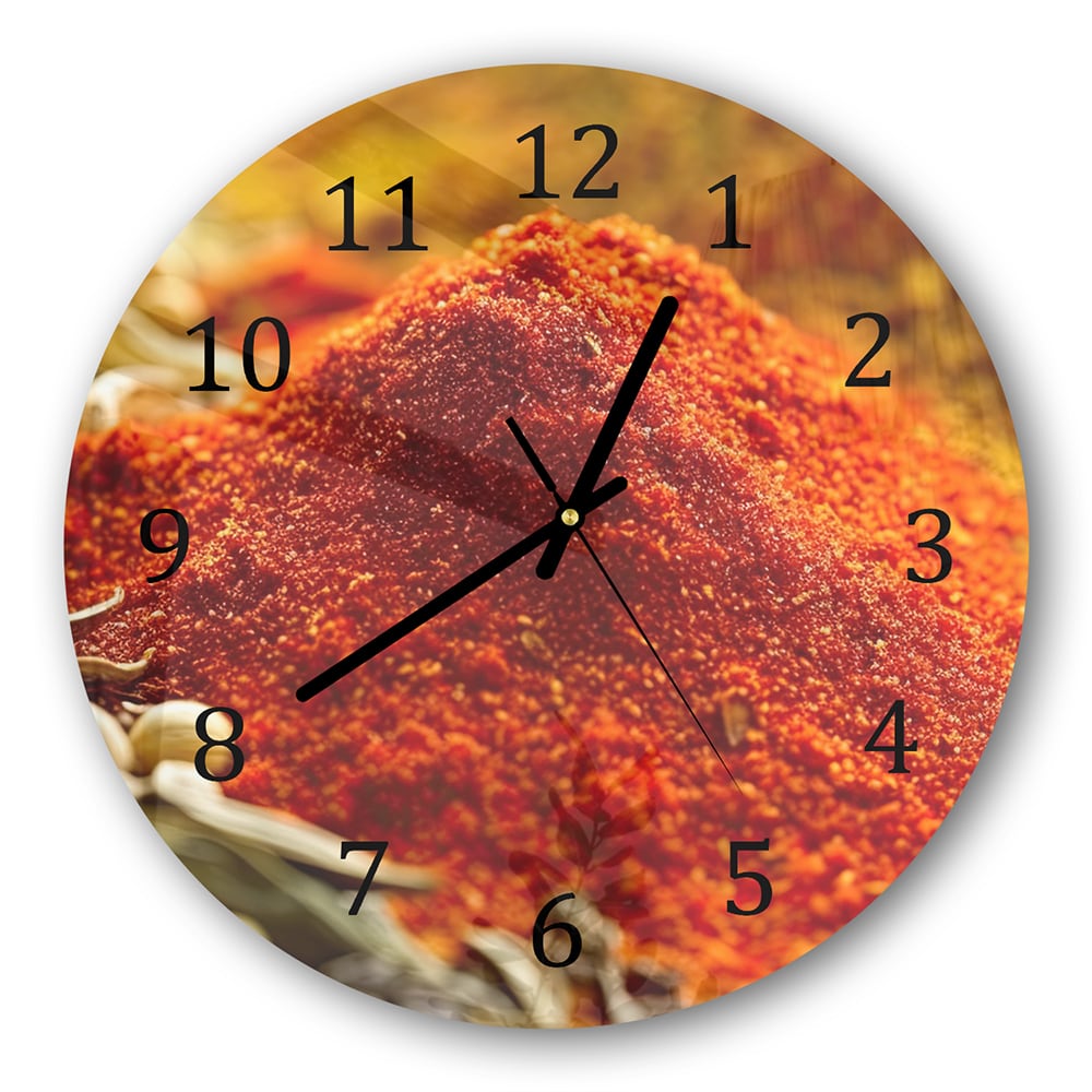 Wanduhr Rund - Gewürzmix Nahaufnahme