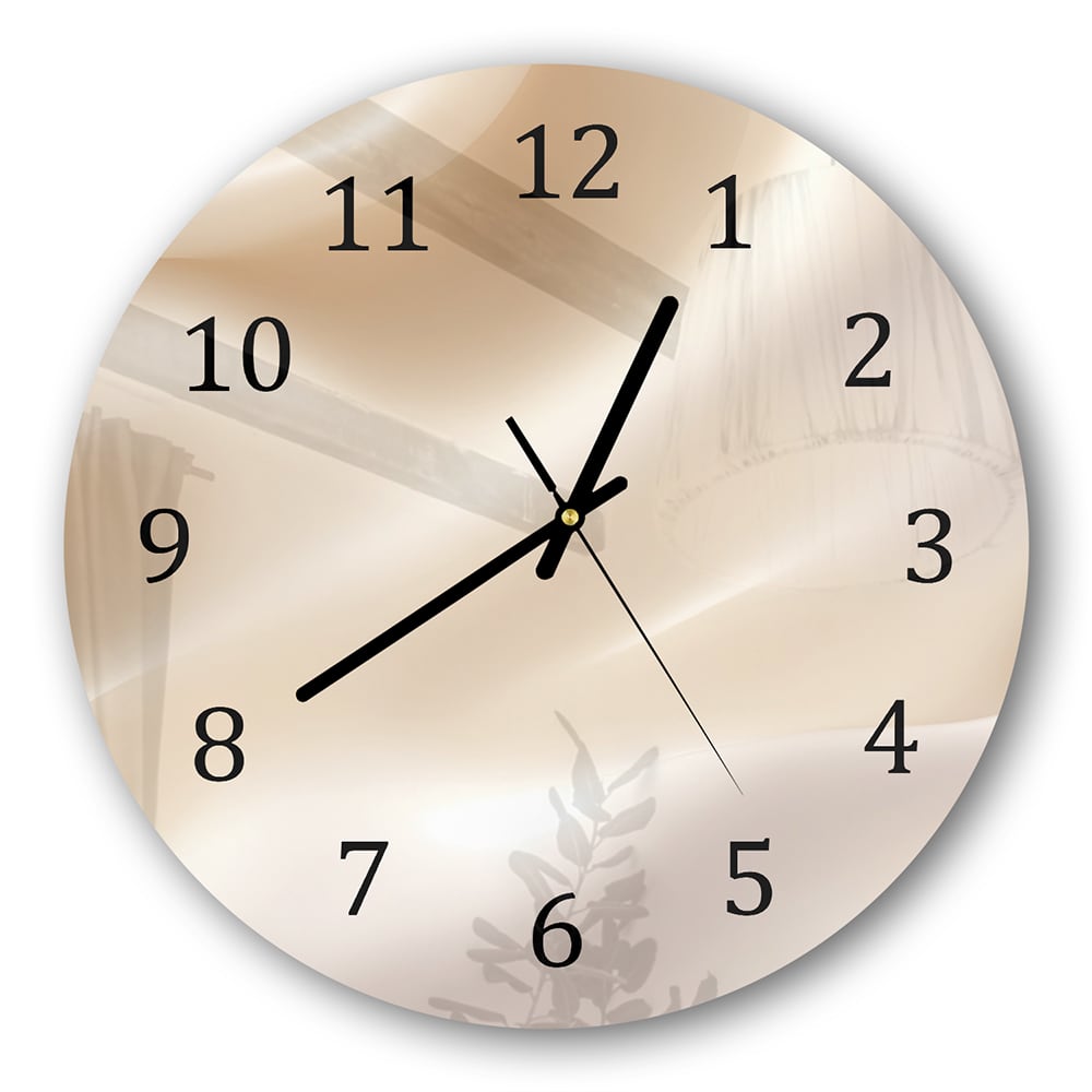 Wanduhr Rund - Pastell-Textur