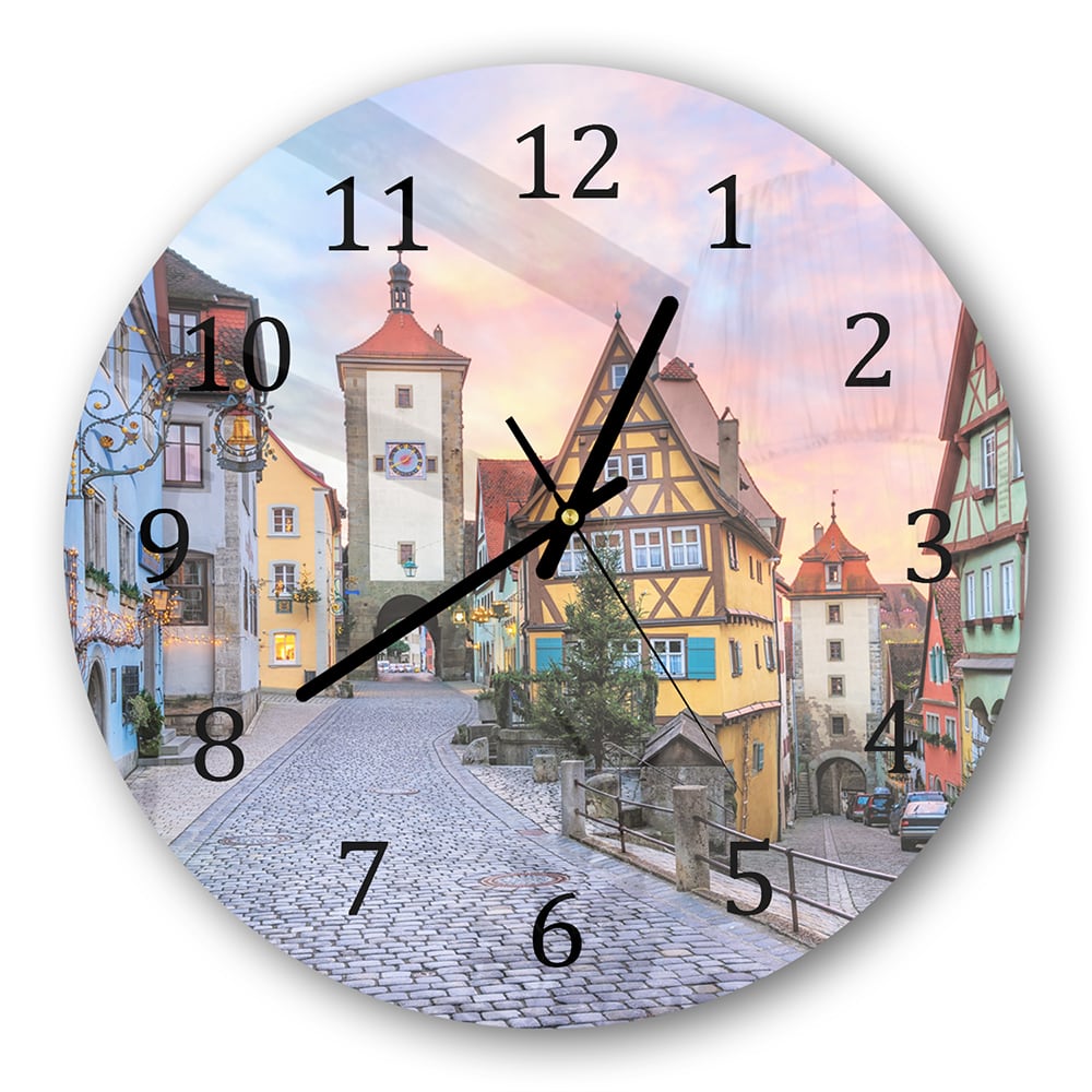 Wanduhr Rund - Rothenburg ob der Tauber