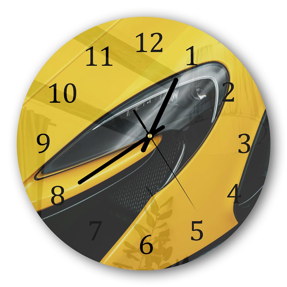 Wanduhr Rund - McLaren Scheinwerfer