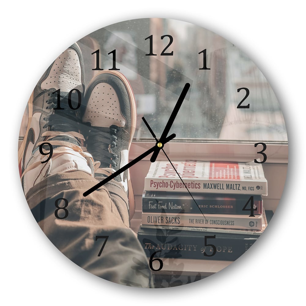 Wanduhr Rund - Jordan-Schuhe