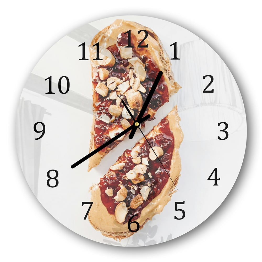 Wanduhr Rund - Käsehäppchen