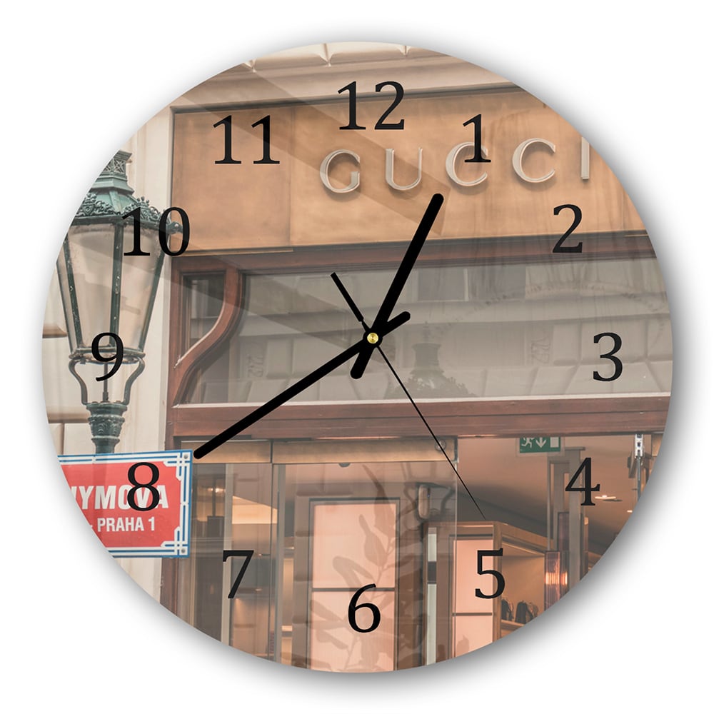 Wanduhr Rund - Gucci-Geschäft Front
