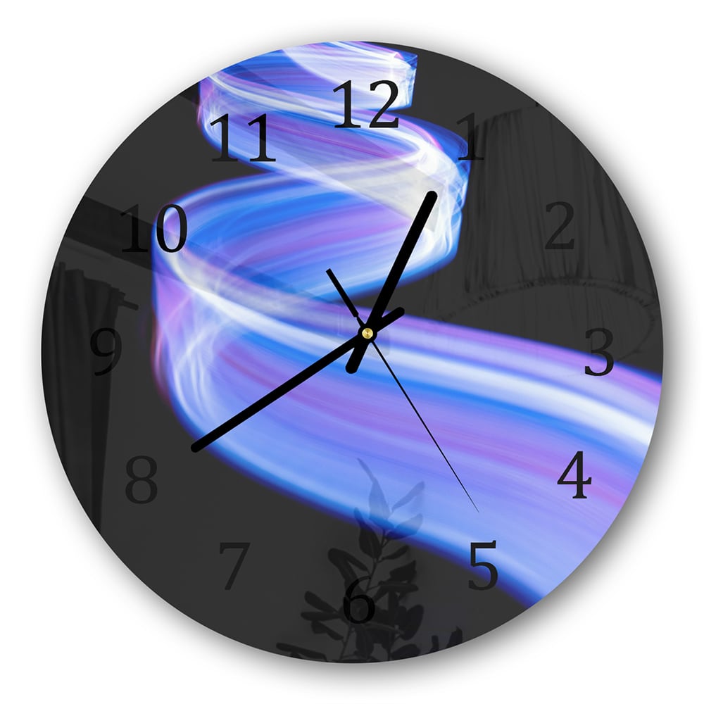 Wanduhr Rund - Licht in Bewegung