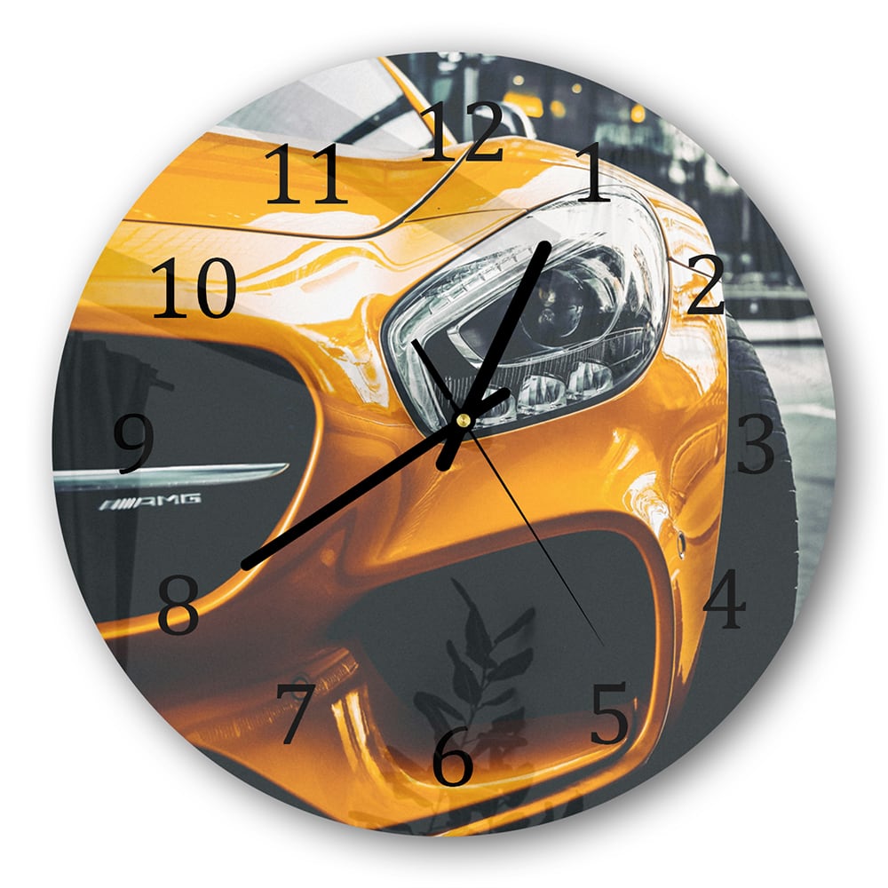 Wanduhr Rund - Mercedes SLS AMG