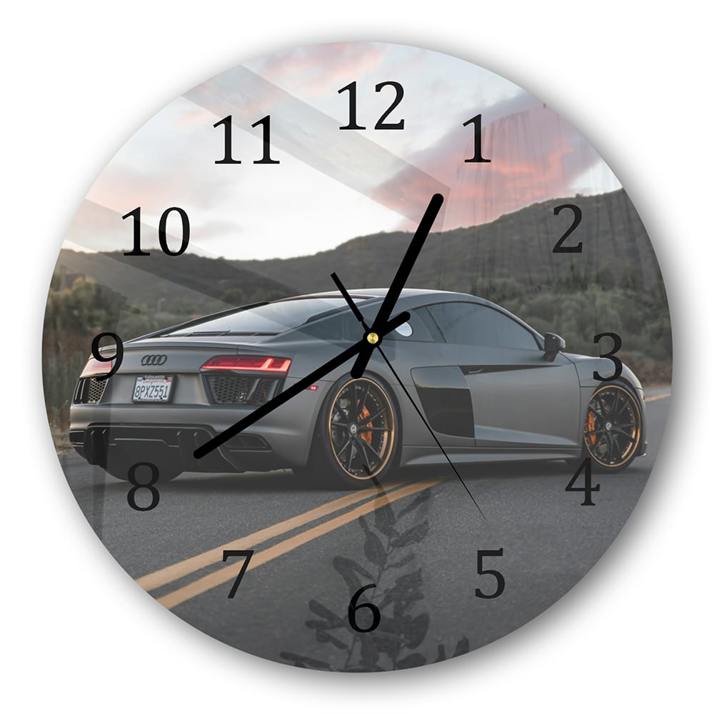 Wanduhr Rund - Audi R8