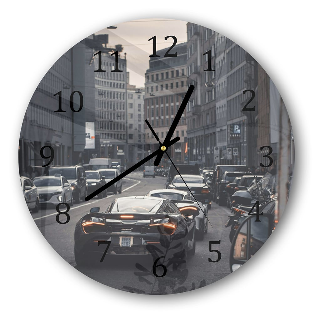 Wanduhr Rund - McLaren Schlange