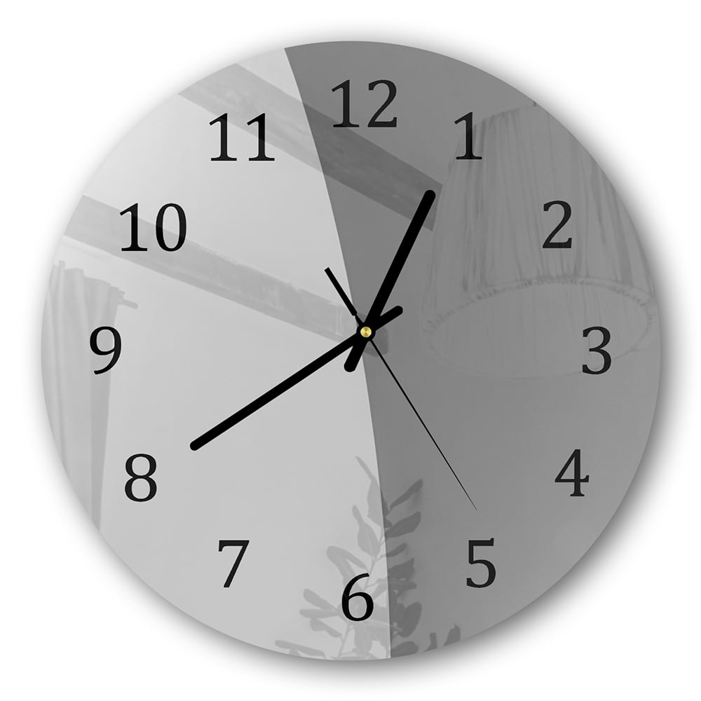 Wanduhr Rund - Grautöne