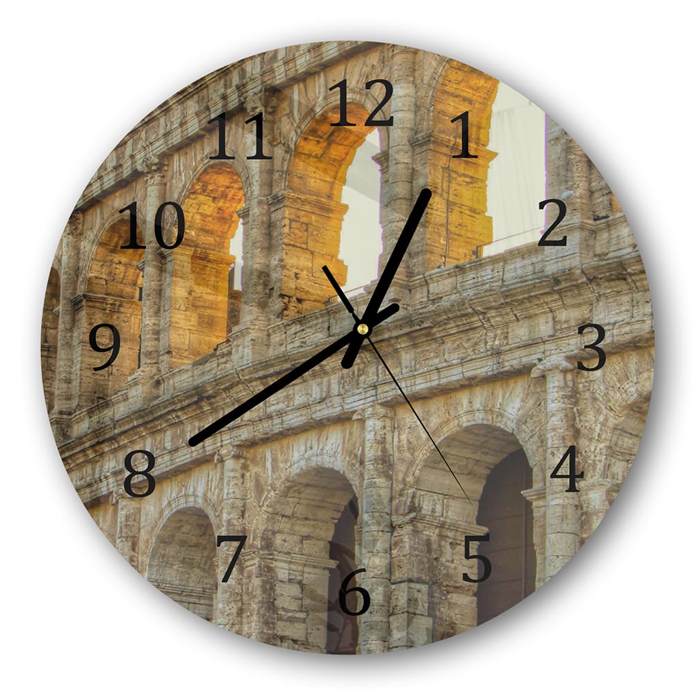 Wanduhr Rund - Kolosseum Nahaufnahme