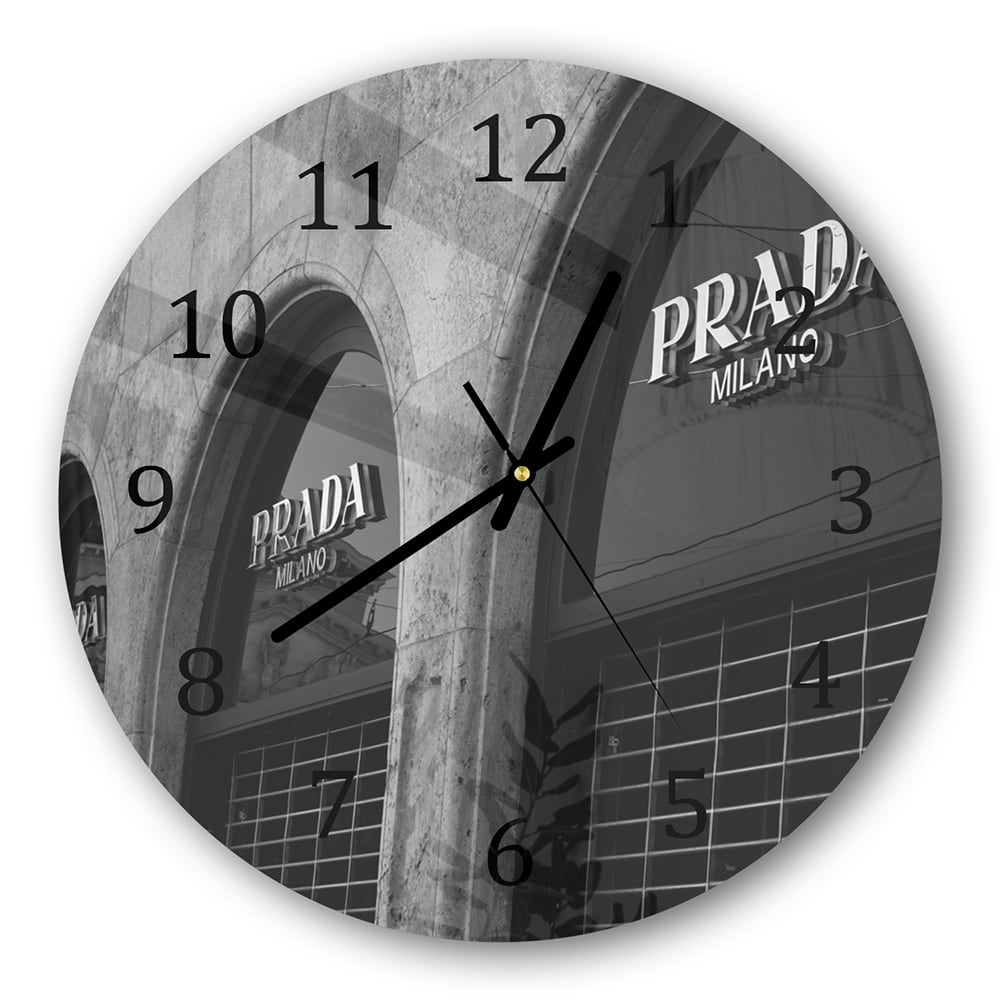 Wanduhr Rund - Prada Milano