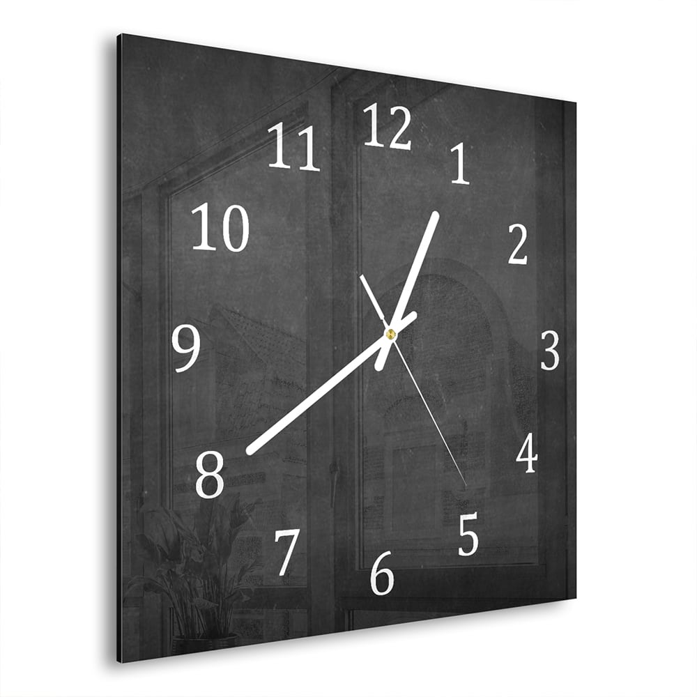 Wanduhr 30x30 - Schultafel