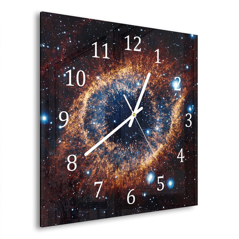 Wanduhr 30x30 - Nebel im Weltraum