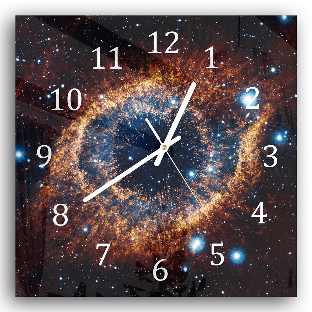 Wanduhr 30x30 - Nebel im Weltraum