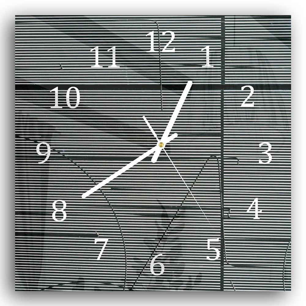 Wanduhr 30x30 - Linien der Struktur