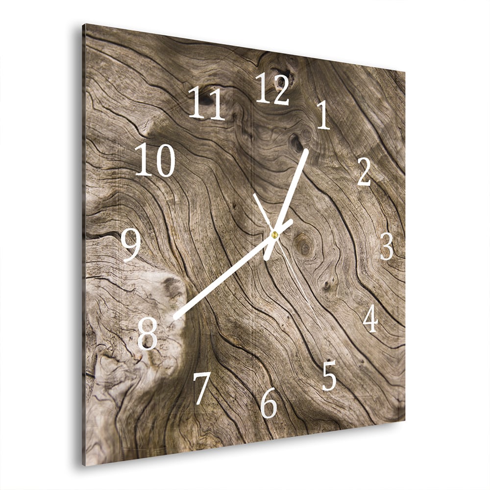 Wanduhr 30x30 - Treibholz