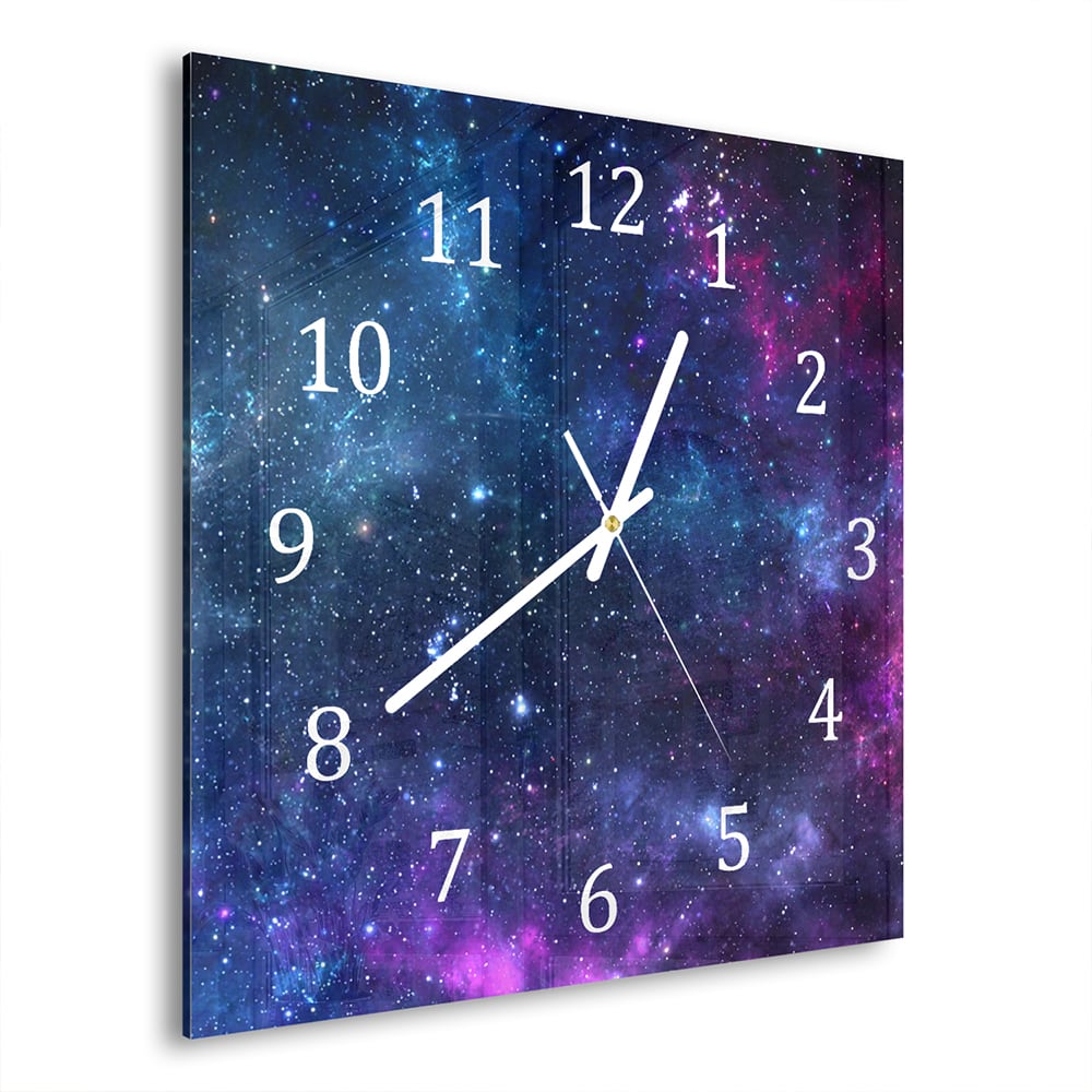 Wanduhr 30x30 - Tiefen des Weltraums