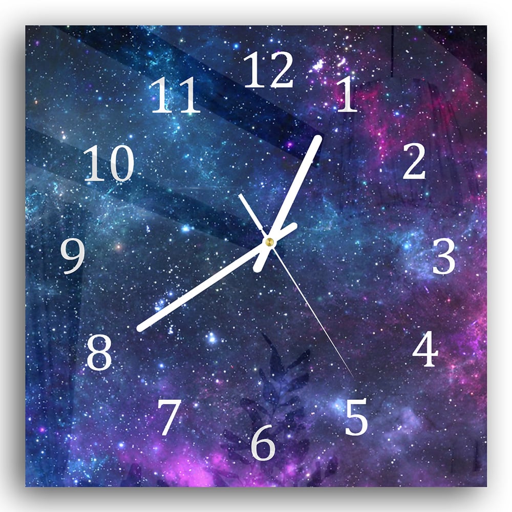 Wanduhr 30x30 - Tiefen des Weltraums