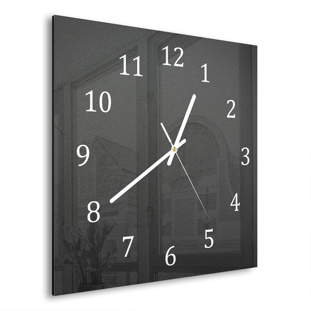Wanduhr 30x30 - Matt dunkelgrau