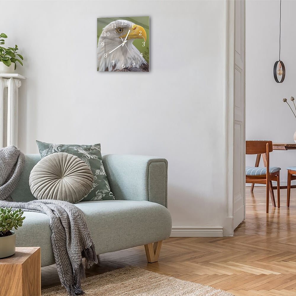 Wanduhr 30x30 - Seeadler