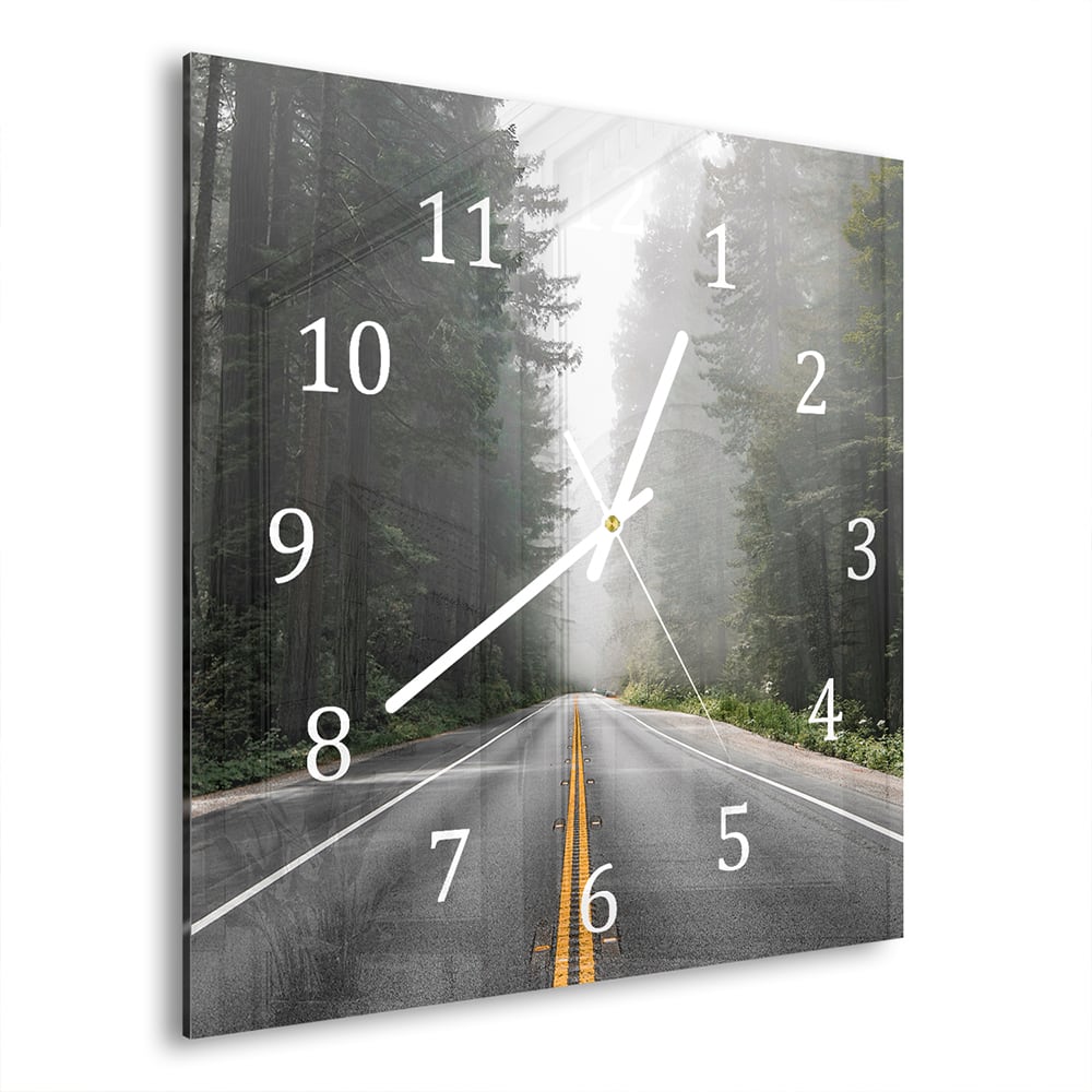 Wanduhr 30x30 - Redwood National Forest