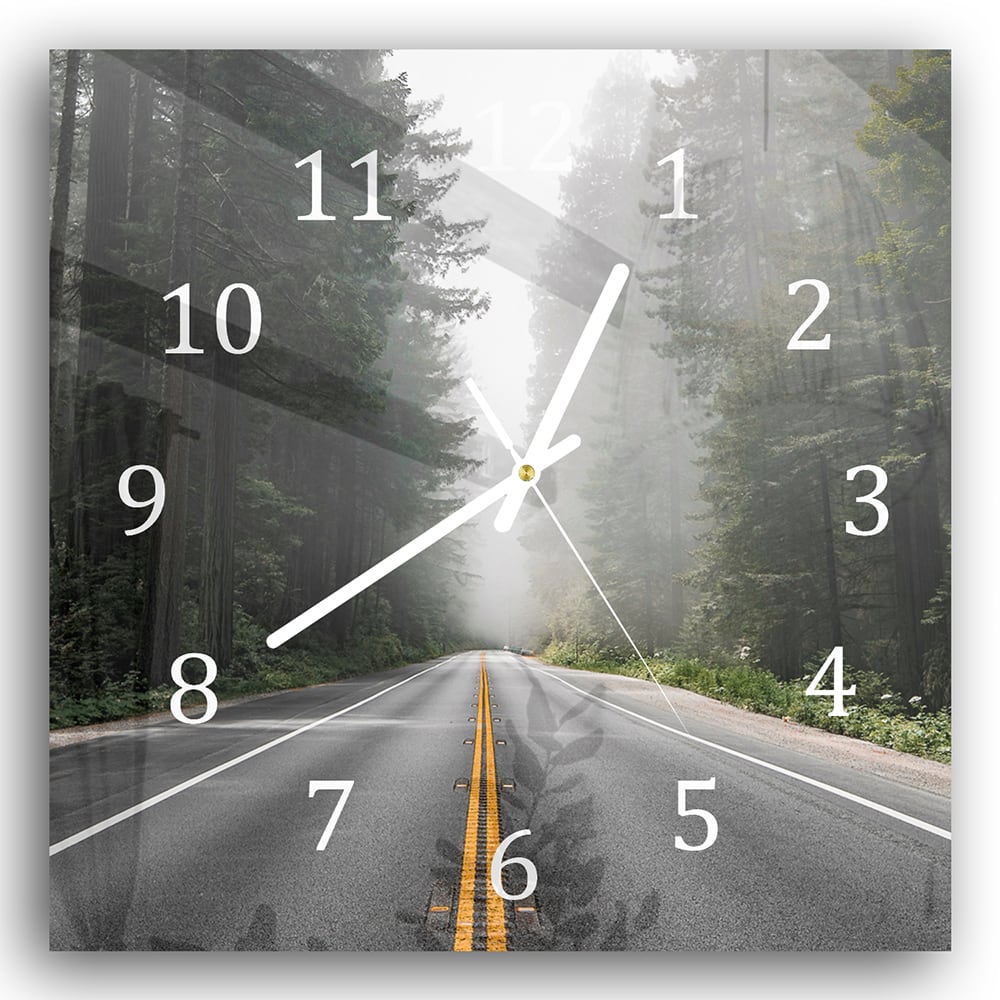 Wanduhr 30x30 - Redwood National Forest