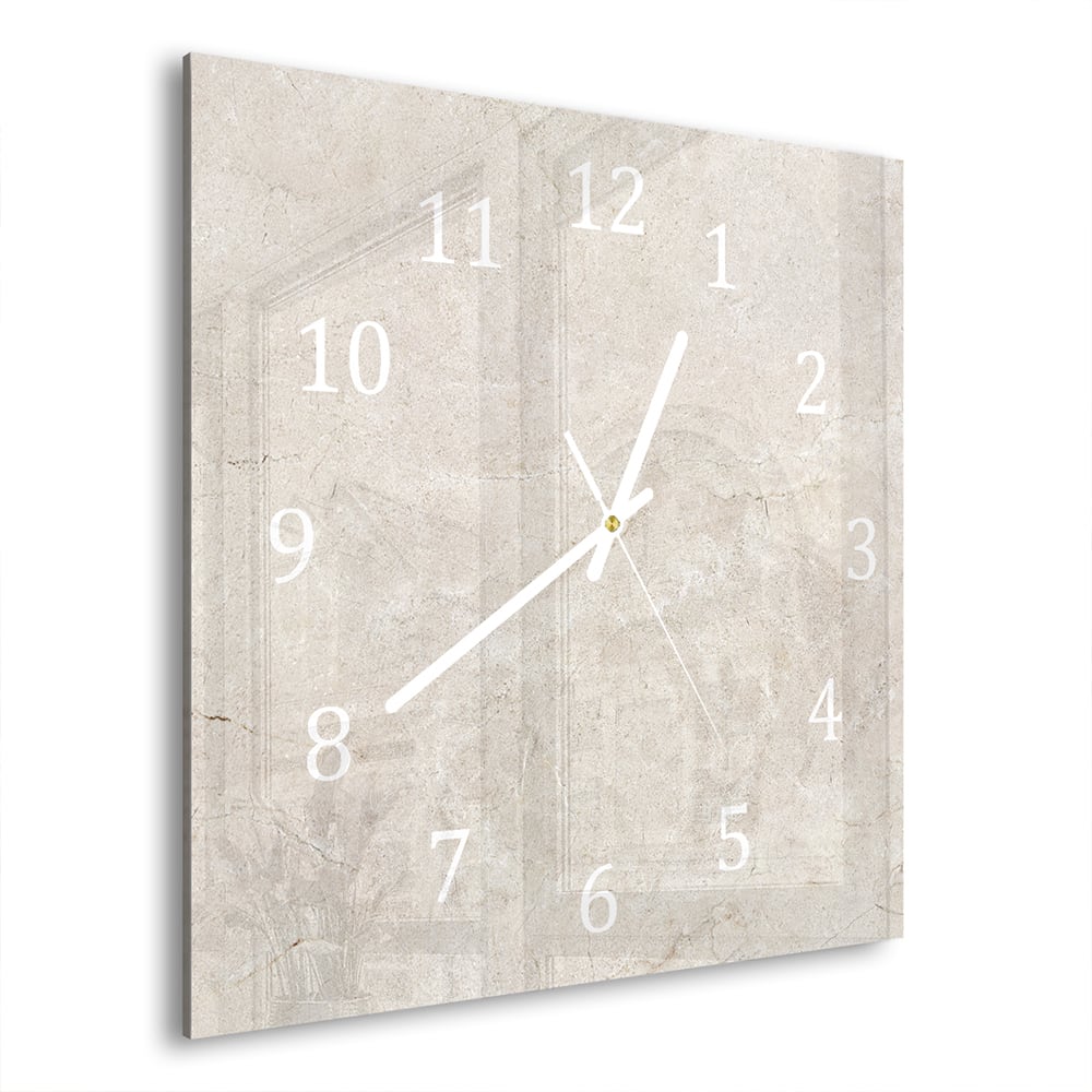 Wanduhr 30x30 - Marmor-Textur
