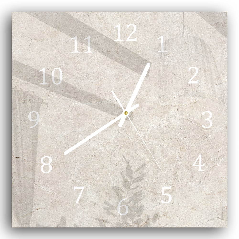 Wanduhr 30x30 - Marmor-Textur