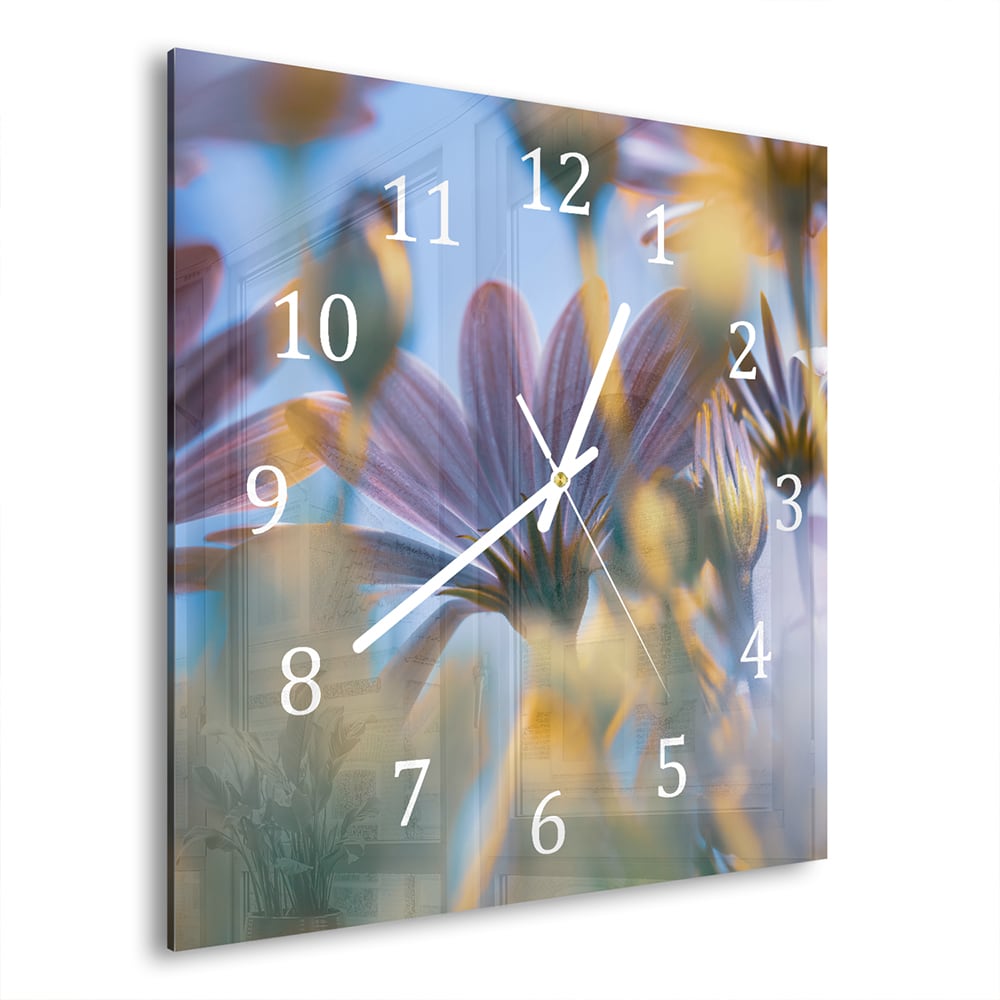Wanduhr 30x30 - Margeriten