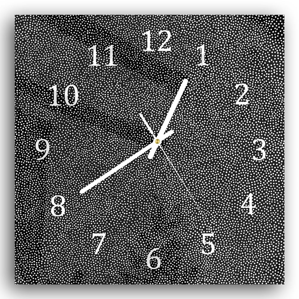 Wanduhr 30x30 - Punkt-Textur